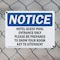 Signmission Hotel Guest Pool Entrance Only Please Be OSHA Notice Sign, Plastic, 10in W x 7in L, 2PK OS-2PACK-NS-P-710-L-13537 - alternate 5